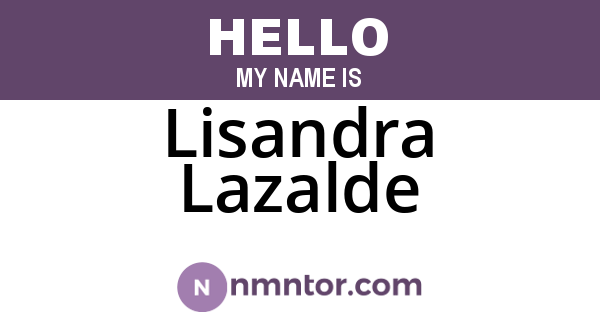 Lisandra Lazalde