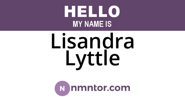 Lisandra Lyttle