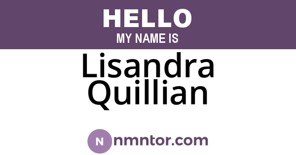 Lisandra Quillian