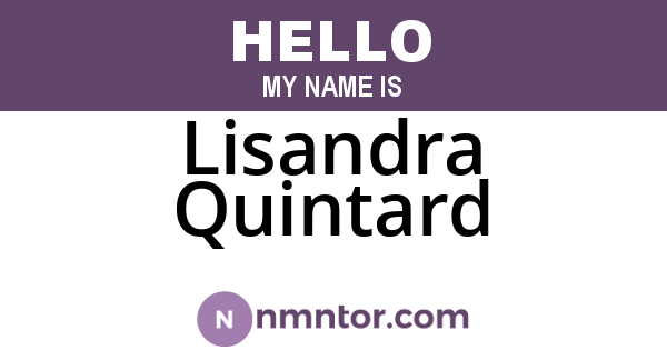 Lisandra Quintard