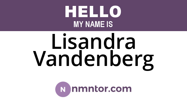 Lisandra Vandenberg