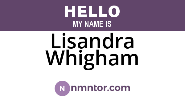 Lisandra Whigham
