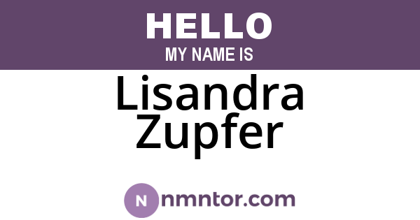 Lisandra Zupfer