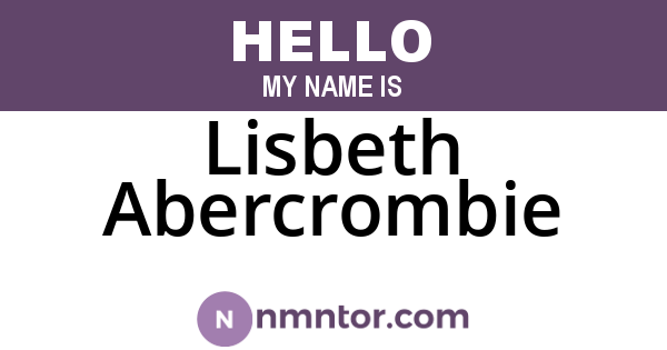 Lisbeth Abercrombie
