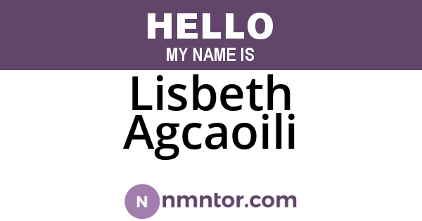 Lisbeth Agcaoili