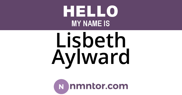 Lisbeth Aylward