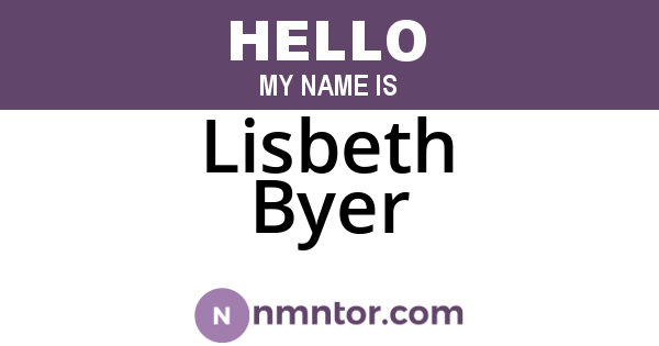 Lisbeth Byer