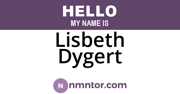 Lisbeth Dygert