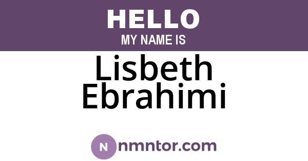 Lisbeth Ebrahimi
