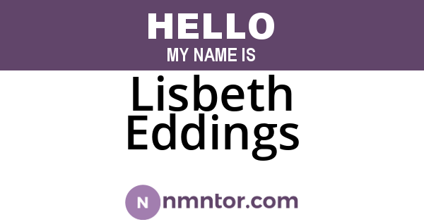 Lisbeth Eddings