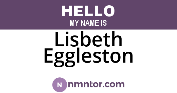Lisbeth Eggleston