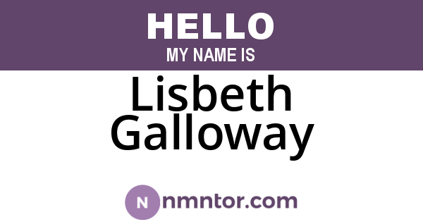 Lisbeth Galloway