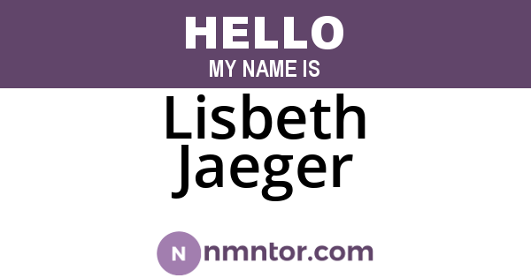 Lisbeth Jaeger