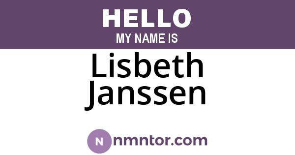 Lisbeth Janssen