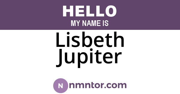 Lisbeth Jupiter