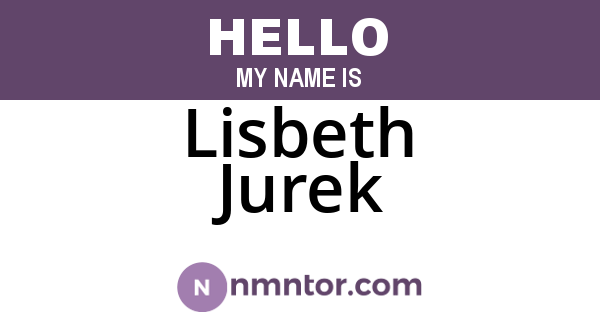 Lisbeth Jurek