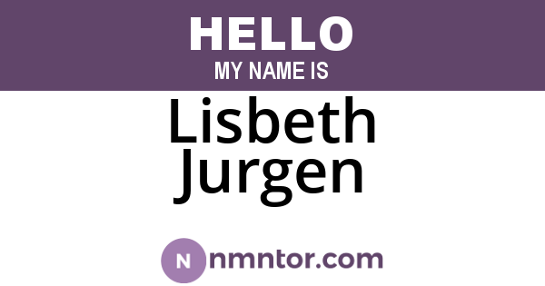 Lisbeth Jurgen