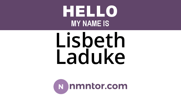 Lisbeth Laduke