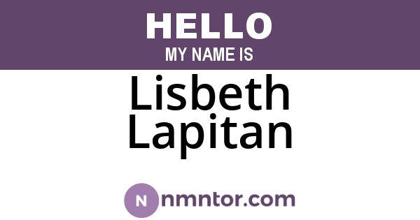 Lisbeth Lapitan
