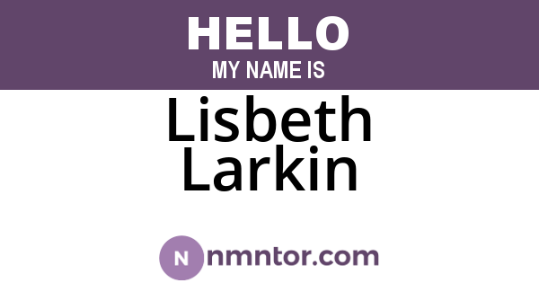 Lisbeth Larkin