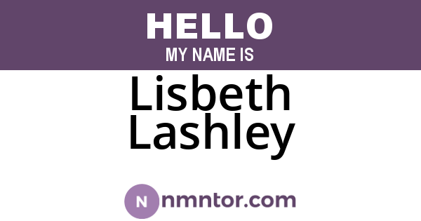 Lisbeth Lashley