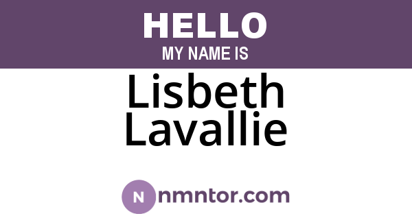 Lisbeth Lavallie
