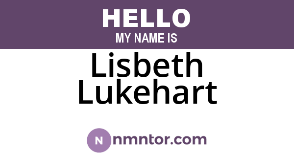 Lisbeth Lukehart
