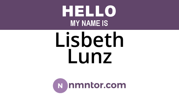 Lisbeth Lunz