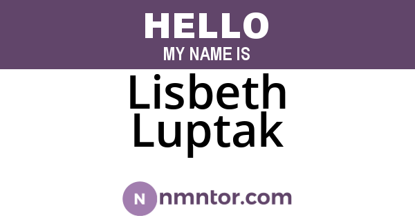 Lisbeth Luptak