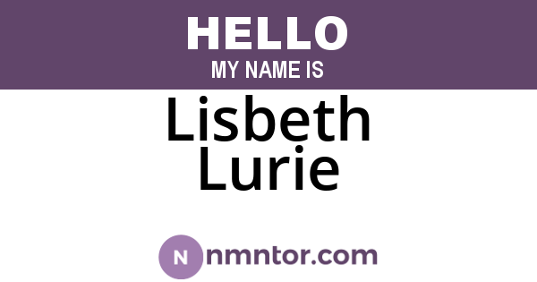 Lisbeth Lurie