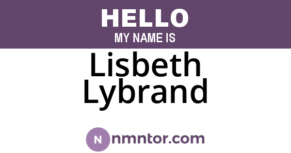 Lisbeth Lybrand