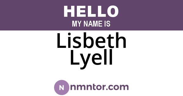 Lisbeth Lyell