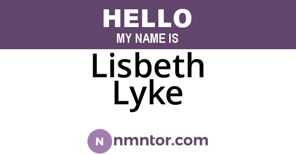 Lisbeth Lyke