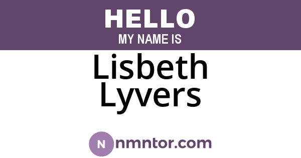Lisbeth Lyvers
