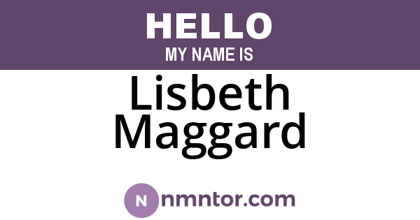 Lisbeth Maggard