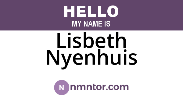 Lisbeth Nyenhuis