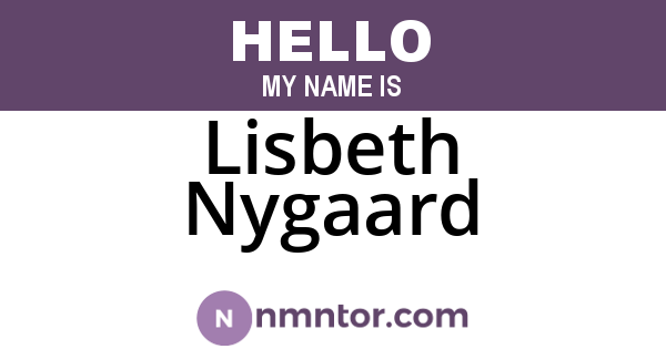 Lisbeth Nygaard