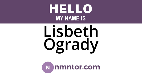 Lisbeth Ogrady