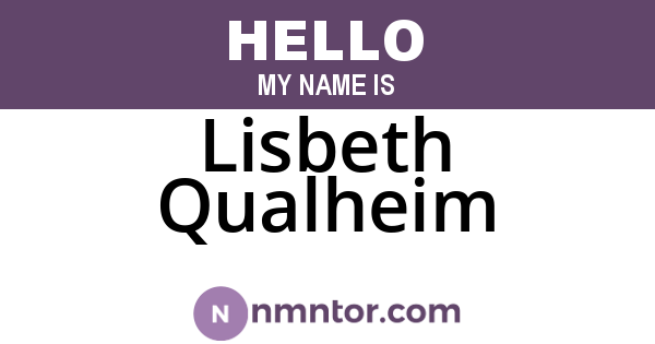 Lisbeth Qualheim