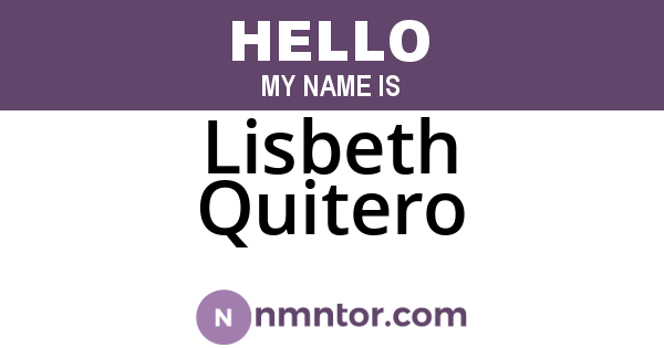 Lisbeth Quitero