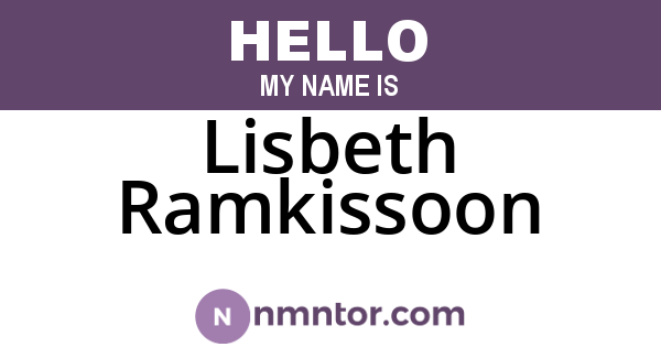 Lisbeth Ramkissoon