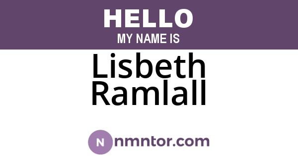 Lisbeth Ramlall