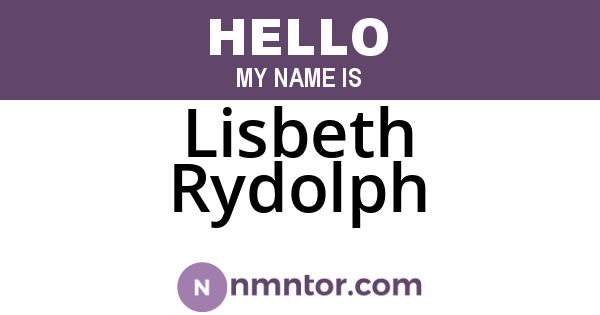 Lisbeth Rydolph