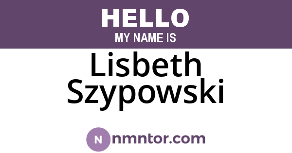 Lisbeth Szypowski