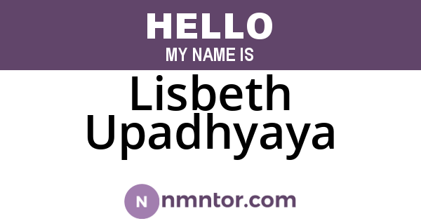 Lisbeth Upadhyaya