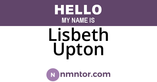 Lisbeth Upton