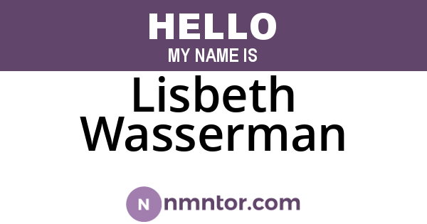Lisbeth Wasserman