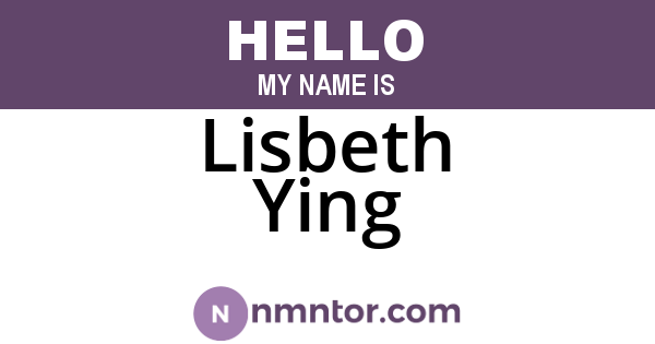 Lisbeth Ying