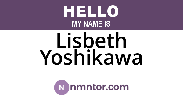 Lisbeth Yoshikawa