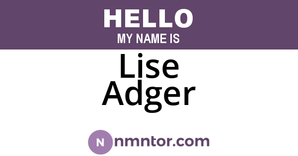 Lise Adger